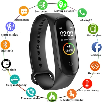 

Smartwatch Bracelet Band Waterproof Smart Wristband Watch Men Woman Fitness Tracker Watches Blood Pressure Monitoringa 0.96 TFT