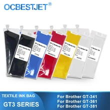 GT-3 Dtg Textiel Inkt Vervanging Inkt Tas Voor Brother GT-341 GT-361 GT-381 GT3 Serie Direct Naar Kledingstuk Printer (6 kleur Optioneel)