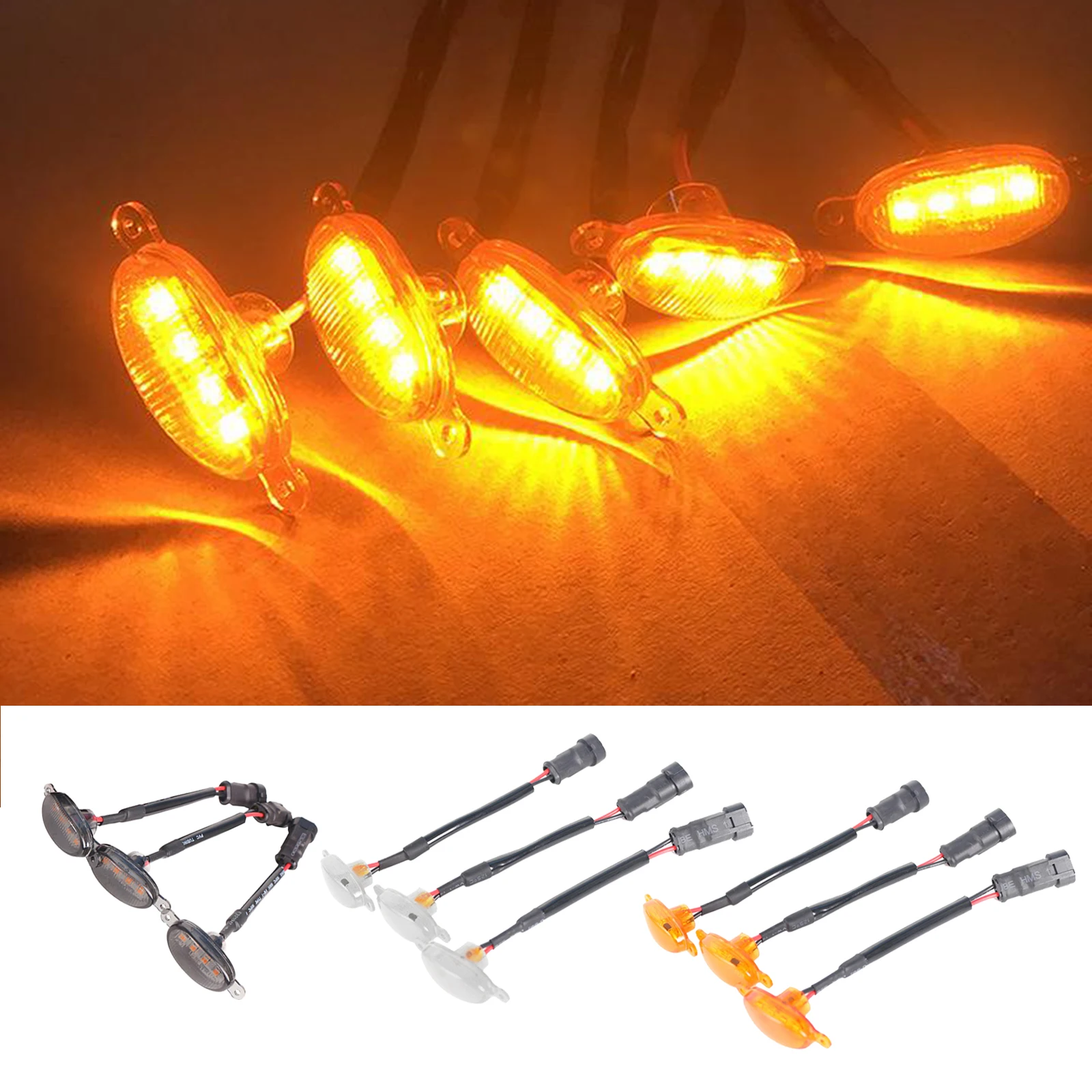 3x LED Light For Ford F-150 F150 Raptor Style Grille Grill 2015-2019 White 3x LED Light For Ford F-150 F150 Raptor Style Grille Grill 2015-2019 White