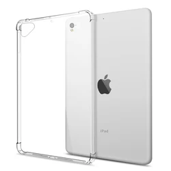 Shockproof Silicone Case with Clear Transparent Back and Flexible TPU Bumper (iPad Pro 9.7)