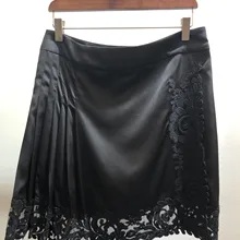 Высококачественная Женская кружевная Лоскутная юбка с разрезом, женская модная плиссированная юбка ddxgz2 10,30