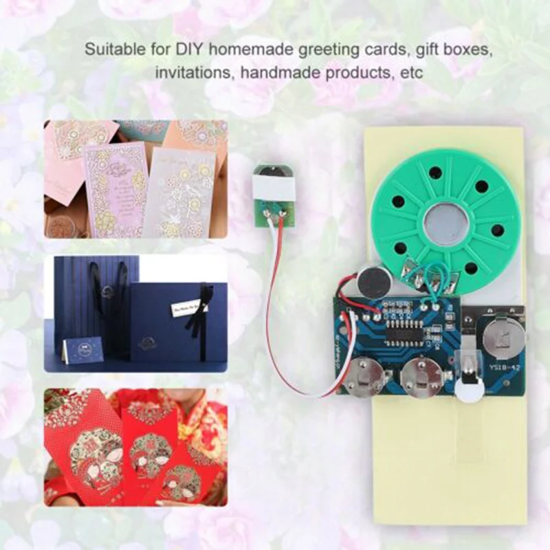  1Piece Recordable Voice Module for DIY Homemade Greeting Cards Gift Boxes Invitations Music Sound T - 4000498372256