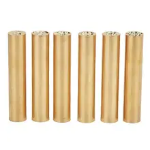 Портативный цилиндрический латунный конверт для документов на заказ уплотнительный штамп печать воск краска для табачной упаковки анти-подделка