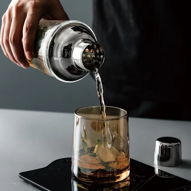 400 Ml -Es Koktél -Shaker Palackok Keverése Mester Üveg Átlátszó Méretű Üvegtej Tea Whisky Shaker Palack Rozsdamentes Acél Bár Szerszám - Image 5