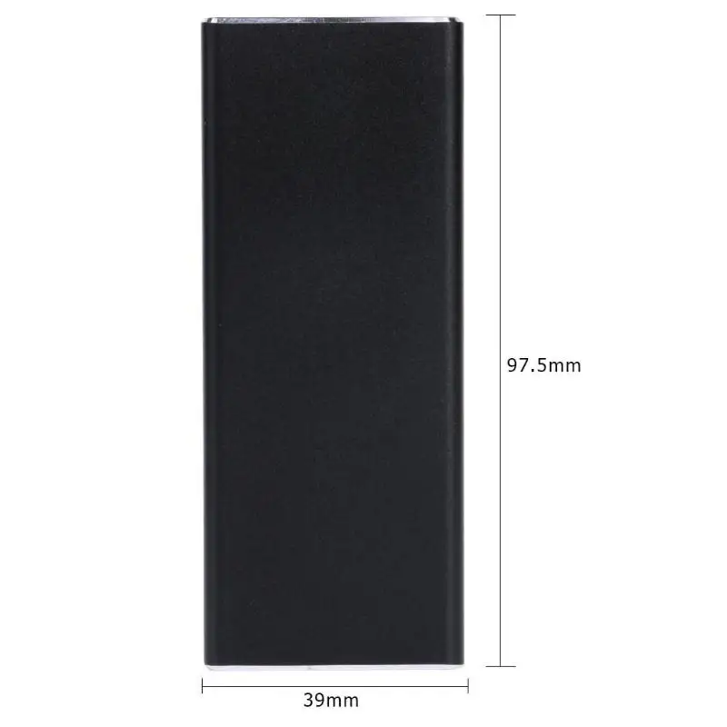 black A Type-C3.1 к NGFF M.2 SSD корпус жесткого диска внешний корпус жесткого диска алюминиевый сплав поверхностная пескоструйная обработка окисления для ПК - Цвет: black A