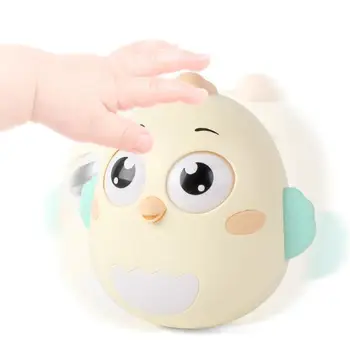 

Cute Baby Rattle Toys Infant Tumbler Teether Roly-poly Rattle Cartoon Chick Doll Toys Kids Gift Music Education Hand Bells Toy