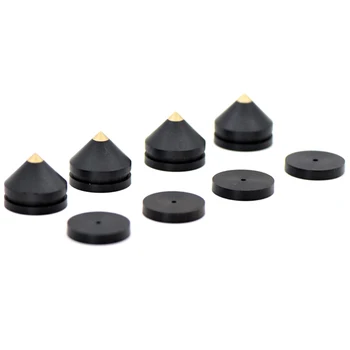 

NEW-4 Sets Speakers Stand Feet Foot Pad Wood Ebony Loudspeaker Box Spikes Cone Floor Foot Nail M23X20