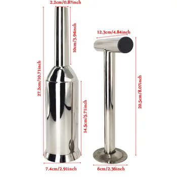 

Filling Sausage Maker Tool Manual Mashed meat Meat Home Stainless Steel