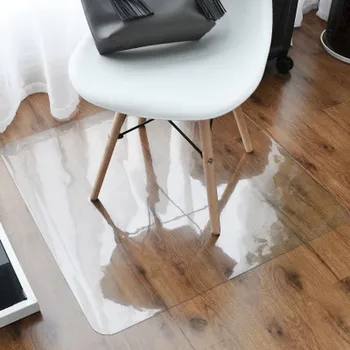 

Plastic Floor PVC Transparent Curtain Floor Protection Non-slip Carpet 1 Mm Waterproof Pad Coaster on The Living Room Floor