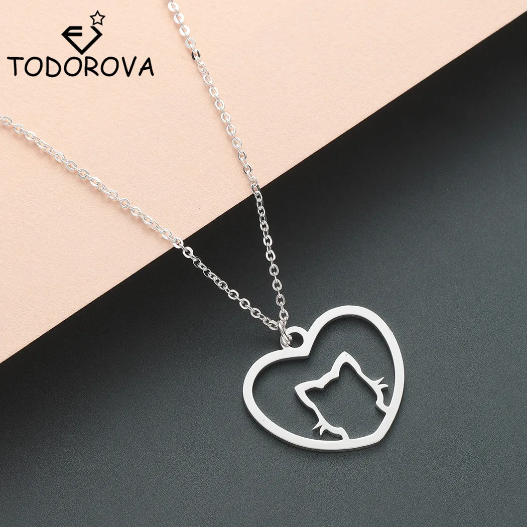 Todorova Gargantilla De Acero Inoxidable Con Coraz n Hueco Para Mujer Y 