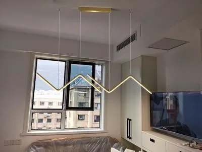 Modern LED dining room chandelier lighting Nordic restaurant long hanging lights office fixtures Bar illumination study lamps Modern LED dining room chandelier lighting Nordic restaurant long hanging lights office fixtures Bar illumination study lamps