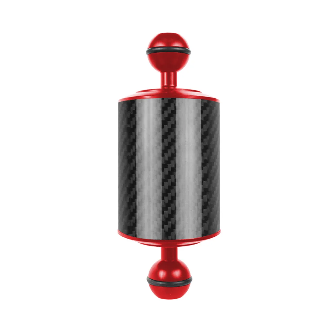 60mm 5 inch Carbon Fiber Float Buoyancy Dual Ball Floating Arm Diving Camera Diving Tray for Gopro/Smartphones