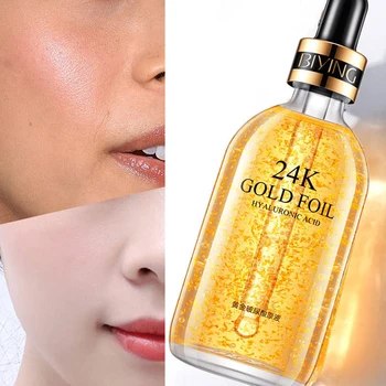 

24k Gold Face Serum 100ml Hyaluronic Acid Serum Moisturizer Essence Cream Whitening Day Creams Anti Aging Wrinkle Acne Skin Care