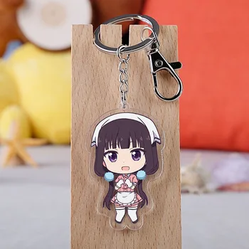 

Anime Blend S Keychain Cartoon Figure Sakuranomiya Maika Blend S Acrylic Pendent Keyring