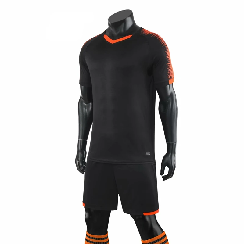Adult Kids Soccer Jerseys Short Sleeves Quick Dry Running Shirts Men Children Football Jersey Sets