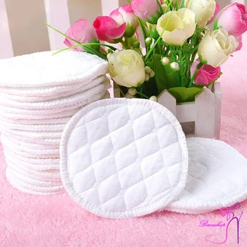 

12 Pcs Reusable Breast Feeding Nursing Breast Pads Washable Soft Absorbent Baby Supplies S7JN