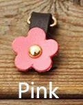 Pink Meetee 20 шт 3,5*2 см Натуральная кожа цветок молния съемник DIY Ручная одежда кошелек молния голова сумка аппаратные средства швейный материал ZT002 - Цвет: Pink