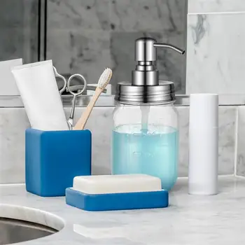 

2pcs Soap Dispenser 304 Stainless Steel Pump Lotion Dispenser Rustproof Bathroom Soap Dispenser for Shower Gel Shampoo (450ml)