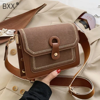

[BXX] Small PU Leather Crossbody Bags For Women 2020 Autumn Winter Shoulder Handbags Women's Branded Fashion Travel Bag HO623