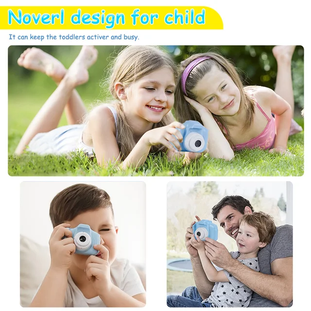 Children Camera Mini HD Video with SD Card Card Reader Intelligent Shooting Children's Digital Camera ​Sports Toys for Kids Gift 3