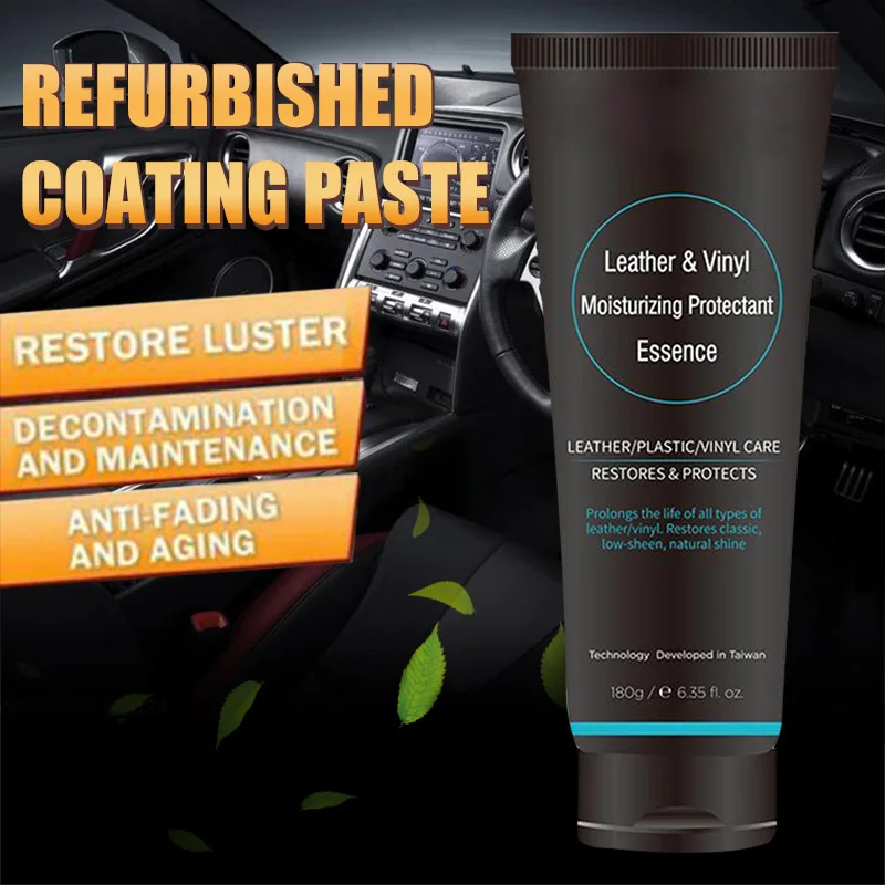 

Auto Leather Renovated Coating Paste Dashboard Anti-stain Anti-aging Maintenance Agent Car Leather Nourishing Protective Cream