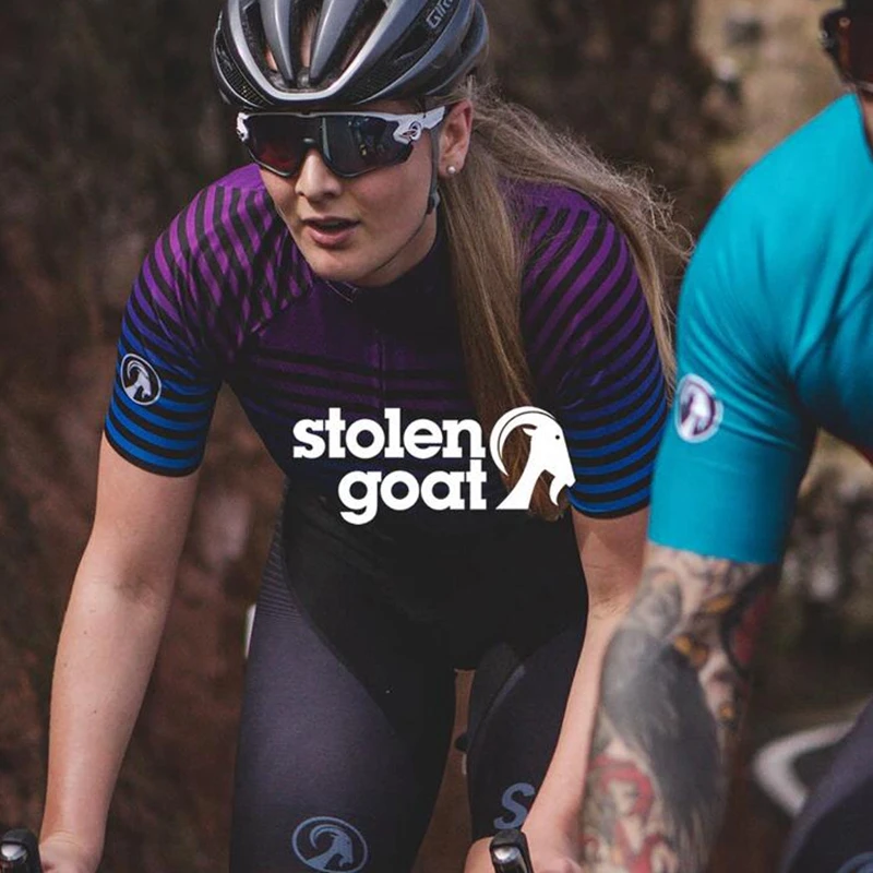 

Stolen goat Striped Cycling Jersey short sleeve bicycle clothing Summer Line pattern maillot homme quick dry t shirt road bike