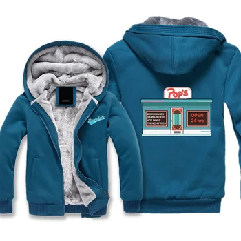 

Custom Any Logo Men's Team Hoodies Riverdale South Side Serpents Sweatshirts Jacket Thick Fleece Outwear Cotton Hoodies Outwear