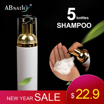 

Abnathy 5 bottles 60ml Eyelash Extension Cleanser Shampoo Professional Foam Cleaner Individual Eyelashes Makeup Remover Tools