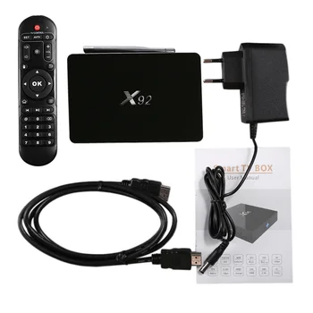 

Amlogic S912 Octa-Core X92 2.4G/5.8G/ 802.11 b/g/n/ac Wifi 2G+16G Home Media Player Smart Tv Box Top Black