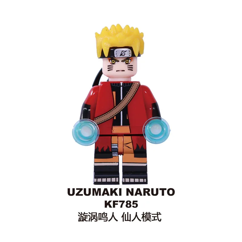 Одиночная продажа Наруто кирпичи Uzumaki Саске джираика Хатаке Какаши фигурки