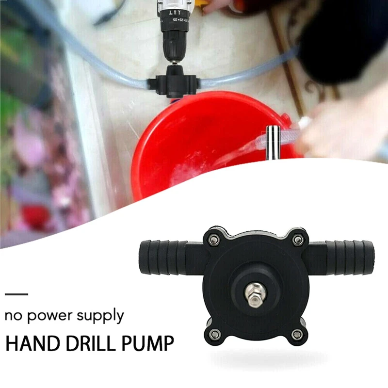 Portable Electric Drill Pump Self Priming Transfer Pumps Oil Fluid Water Pumps Electric Drill Driven Self-Priming Pump Tools