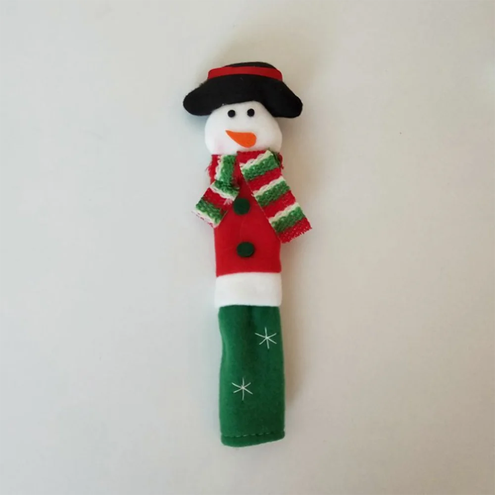 3PCS/Set Snowman Kitchen Appliance Handle Covers Christmas Decor Kitchen Tools Microwave Door Refrigerator Handle Sets
