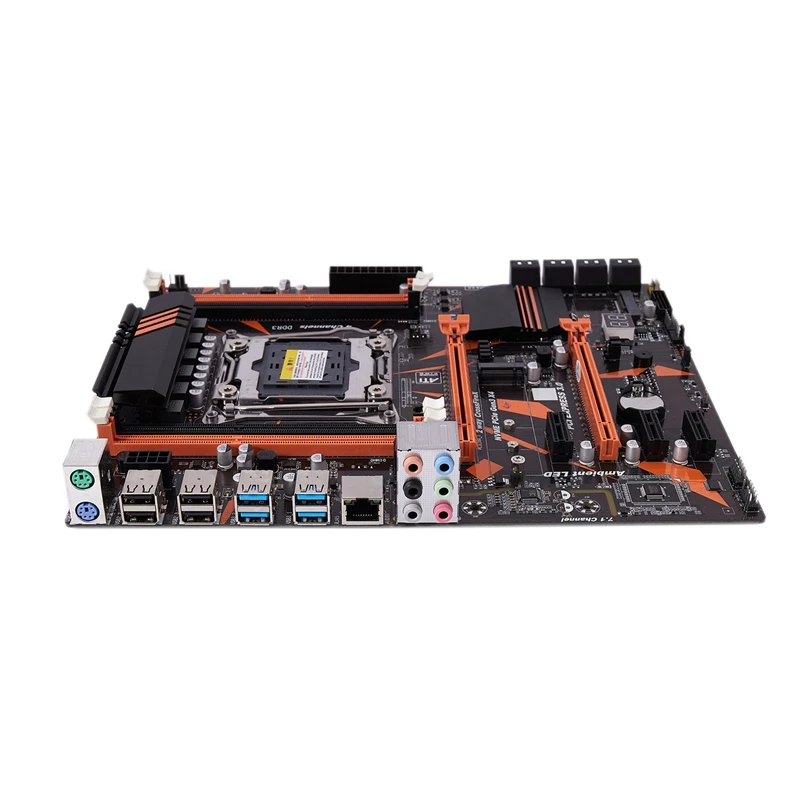 X99 LGA2011 материнская плата DDR3 128G четырехканальная RAM USB3.0 SATA3.0 NVME M.2 для Xeon V3