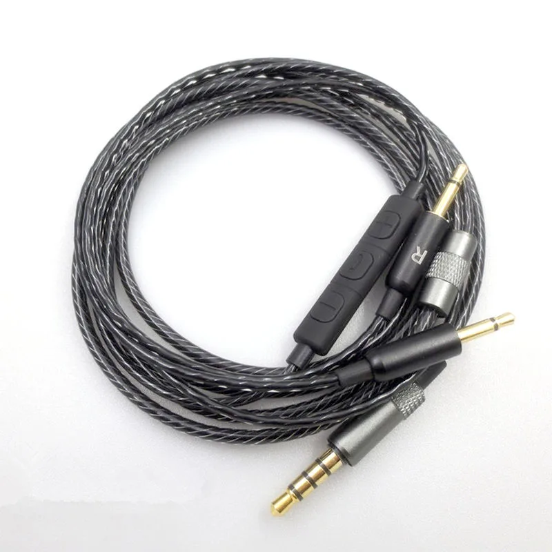 Upgraded Headphone Cable for Sennheiser HD447 HD437 HD202 Headset Replacement Audio Wire 3 5mm to 2 5mm