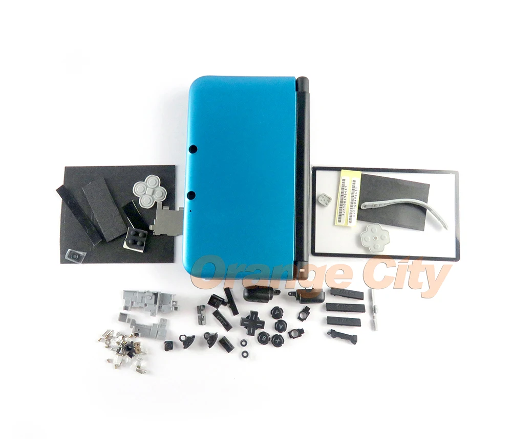 Полный Корпус корпус чехол для 3dsxl 3dsll Серебряный Серый Черный красные синие 3DS