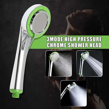 

High Pressure Handheld Hand Shower Multifunction Handheld Shower Head ABS Chrome Booster Bath Shower Water Saving 3 Spay Modes