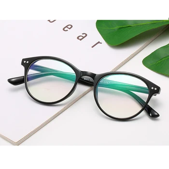

Retro Oval Myopia Glasses For Men Women Finished Myopic Glasses TR90 Ultralight Blocking Glare Spectacles Diopter 0 -0.5 To -6.0