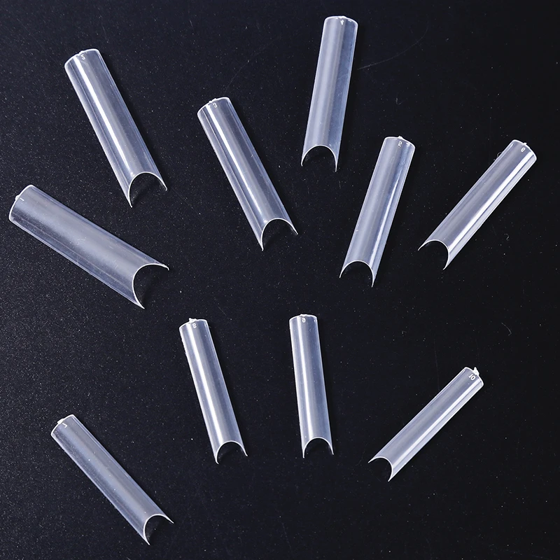 500pcs Extra Long Square False Nail Tips C Curved Straight Nails Manicure Art Decoration Tool Artificial Acrylic Fake | Красота и