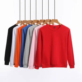 

7 Colors Autumn Winter Loose Fleece Cotton Couples Sweatshirt Female Pullover Tops Women/Men Hoodies Casual Female Clothes