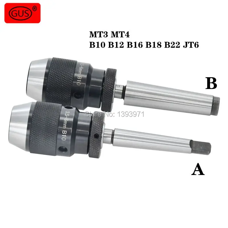 

1 set of Morse taper MT3 MT4 B10 B12 B16 B18 B22 JT6 drill chuck self-tightening drill chuck light taper CNC machine tool