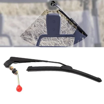 

UTV Manual Hand Operated Windshield Wiper Special Plastic&Glass Fiber Skeleton Material Low Noise For Polaris RZR 900 1000
