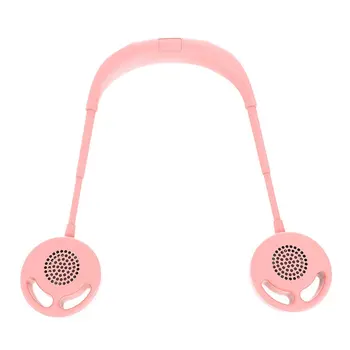 

Mini Desktop Leafless USB Fan Sports leafless hanging neck fan lazy portable mini desktop leafless Spiral fan