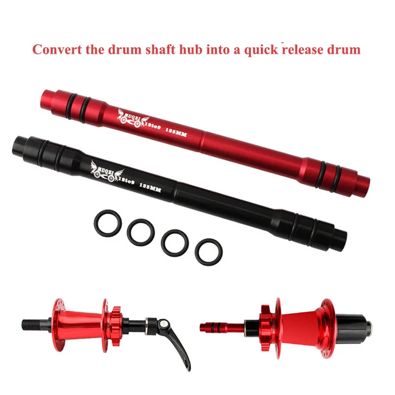 

12mm To 9mm QR Adapter High Quality Aluminum Alloy MTB Bike Thru Axle Hub Useful Quick Release Bicycle Front Wheel Hub Adapter