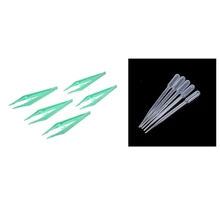 5 шт. 12 см пластиковый пинцет с зажимом для кормления рептилий с 10 шт. 3 мл одноразовый пластиковый набор капельниц для глаз переводная градуированная пипетка