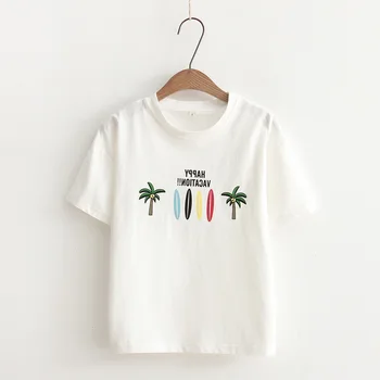 

T Shirt Women Short Sleeve Style T Shirt Cotton O-neck Fashion Funny Printed