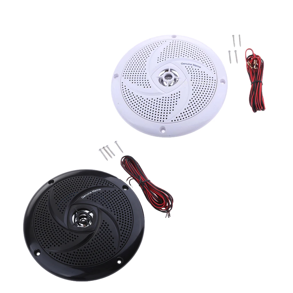 2 Pieces Waterproof Speaker Sound Auto Modified Horn Round Flush Fitting