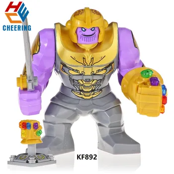 

KF892 Big Figures Building Blocks Avengers 4 Endgame Bricks Super Heroes Learning Thanos Power Stone Hulk Gift Toys For Children