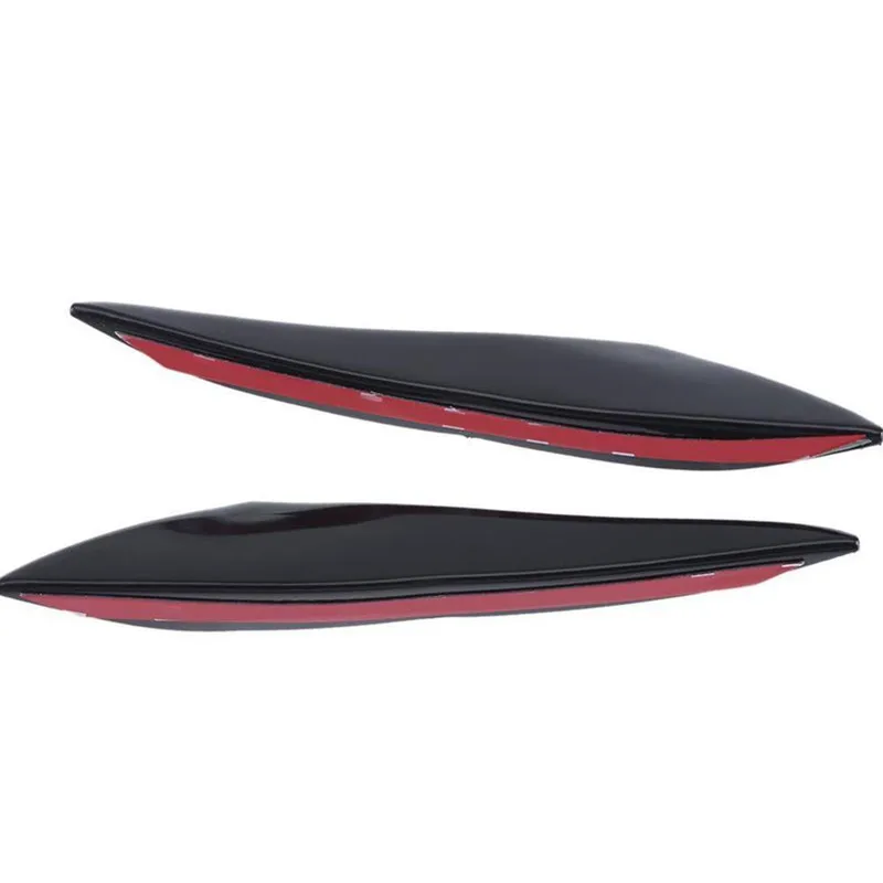 800 6pcs-Universal-Black-Carbon-Fiber-Car-Styling-Accessories-Front-Bumper-Lip-Rubber-Fin-Splitter-Spoiler-Canard (1)_副本