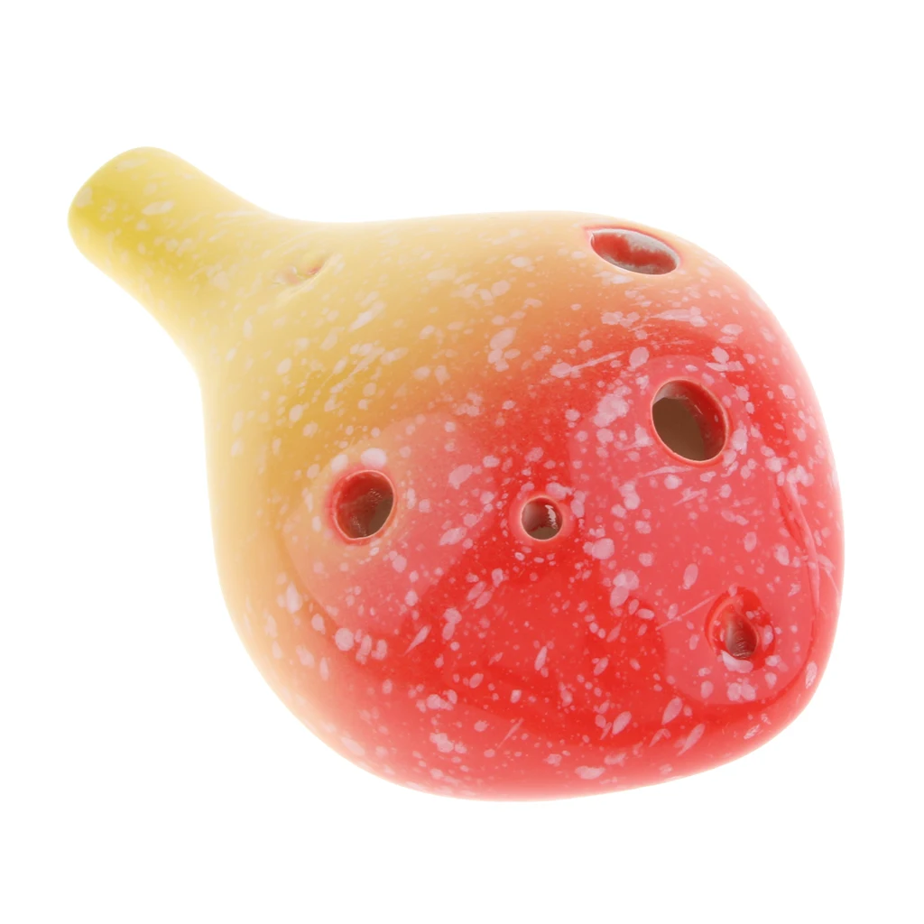 6 Holes Ceramic Ocarina C Key Musical Instrument for Music Lovers