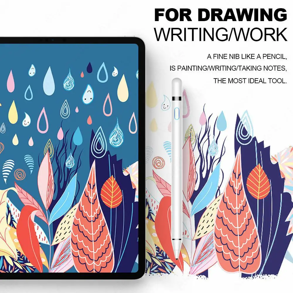 

GloryStar Stylus Pen for Apple iPad Mini/Pro/Air No Delay Drawing Anti Mistakenly Touch Pen Soft Fiber Tip